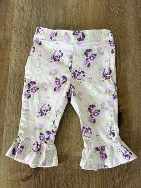 Janie and Jack Spring Floral Ruffle Pants Sz:18-24months| Summer, Casual